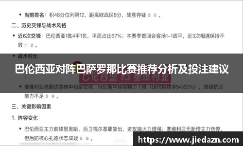 巴伦西亚对阵巴萨罗那比赛推荐分析及投注建议